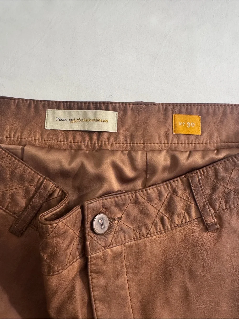 Pilcro and the Letterpress Brown Flat-Front Women's Shorts
